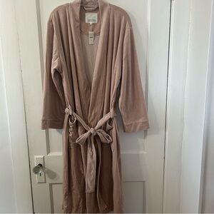 Haven Well Within Pink Champagne Velour Robe NWT